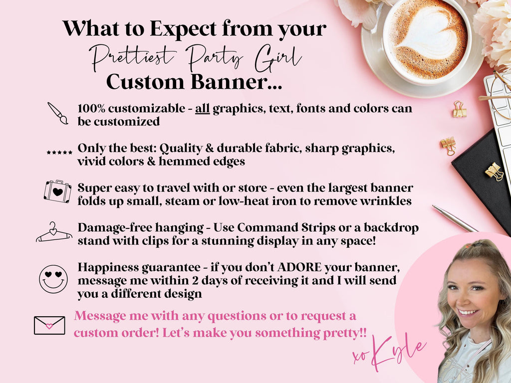 Classic Class of 2026 Custom Graduation Party Banner Backdrop